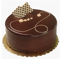 Doğum Günü İçin 2-3 Kişilik Yuvarlak Çikolatalı Pasta